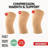 Knee Support Sport Elastic Brace Protection Comfort Compression - Size Large