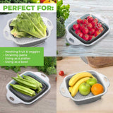 Collapsible Colander Folding Kitchen Strainer Foldable Space Saving Fruit Vege