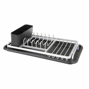 D-Line Aluminium Dish Rack With Draining Board 43x23.5x12cm - D.Line