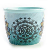 Mandala Spiritual Gift Set White Sage Smudge Ceramic Bowl Bamboo To Go Cup