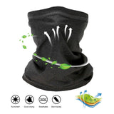 Half Face Mask Scarf Balaclava Cycling Neck Cover Sun UV Protection - Black