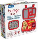 Bentgo Kids Lunch Box With Compartment Bento-Style Leak-Proof Trucks