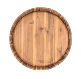 Acacia Round Wine Barrel Top Serving Tray Grazing Board 60x60cm