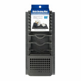 Dish Drying Mat 3 Section Rack Cutlery Drainer Drain Caravan Kitchen 40x50cm