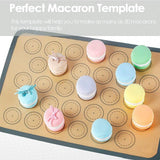 30 Cavities Macaron Baking Mat Non Stick Silicone Cake Macaroon Mould Pad Sheet