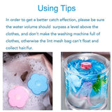 4x Washing Machine Filter Bag Floating Lint Hair Catcher Mesh Pouch Laundry Tool