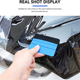 4 Pieces Applicator Decal Wrap Scraper Car Squeegee Soft Felt Edge Sticker Ruber