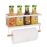 Fridge Magnetic Kitchen Organizer Rack Storage Shelf Towel Holder Hook S
