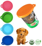 3x Pet Food Can Cover Lid Dog Cat Pet Tin Silicone Reusable Storage Cap