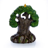 Tree Of Life Backflow Smoke Cones Incense Burner Holder Home Decor Meditation