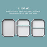 Bentgo Stainless Steel Leak-Proof Lunch Box Food Container Bento 1200ml Aqua