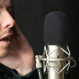 5pcs Universal Pop Filter Windscreen Microphone Sponge Foam Cover Black 7x6cm