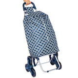 Shopping Grocery Trolley Sachi Summit Stair Climber 45L w/ Wheels Moroccan Navy