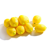 10pcs Fake Fruit Lifelike Lemons Simulation Yellow Lemon Artificial Fruit Decorations for Still Life Paintings Home House Kitchen Party Decoration