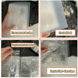 Transparent Jewelry Small Storage Book And Reclosable Zip-lock Bags Plastic Gift