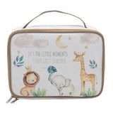 Lunch Bag Little Moments Safari Theme Insulated Food Storage Portable Travel