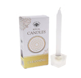 Pack of 10 Candle Cleasing Green Tree Candles Rituals Spells - White