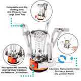 Outdoor Portable Camping Cookware Set Hiking Cooking Pot Gas Stove Tableware Kit