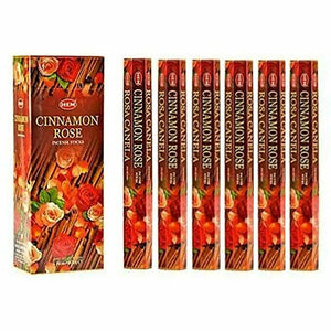 HEM Cinnamon Rose Incense Scents Meditation Aroma Fragrance 120 Sticks