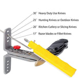 Professional Wide Kitchen Knife Sharpener Fix-angle Sharpening System 5 Stone