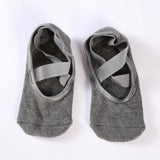 2 pairs Yoga Socks Non Slip Pilates Massage Ballet Socks w/ Grip Exercise Cotton