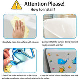 24pcs Kids Anti Non Slip Bath Tub Stickers 6 Sheets Mat Skid Shower Bathroom Mat