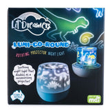 Lil Dreamers Lumi-Go-Round Dinosaur Rotating Projector Night Light Bed Side Lamp