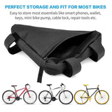Sporting Accessories Bike Cycling Triangle Bag Front Frame Bicycle Black Pouch