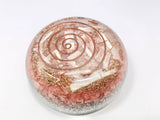 Strawberry Quartz Aluminium Orgonite Tower Buster EMF Protection Crystal New