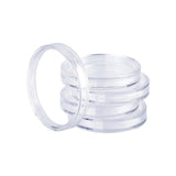 100pcs Coin Storage Box Case Capsules Holder Clear Plastic Round Coins Container