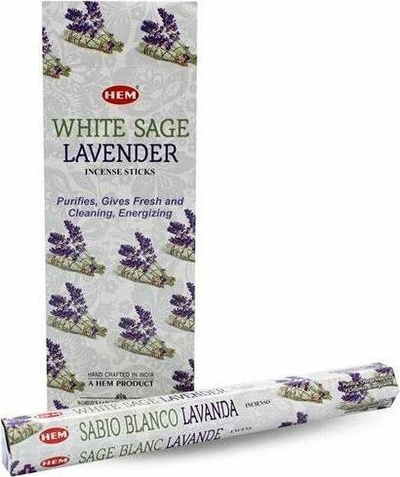 HEM White Sage Lavender 240 Incense Sticks