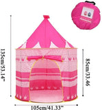 Pink Princess Castle Kids Play Tent Pop Up Playhouse Indoor Outdoor Girls Toy