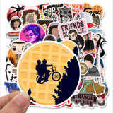 50pcs Stranger Things Fantasy Horror Drama Vinyl Decal Stickers Bomb