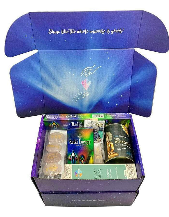 Reiki Clearing & Cleansing Hamper Gift Set Box Incense Aromatherapy Salt