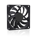 2x Black DC 12V Brushless Silent Computer PC Case Cooling Cooler Fans 80x80x10mm