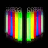 2x Glow in the Dark Sticks Tube Hook Glowsticks Lanyard Fun Party Decor 15cm