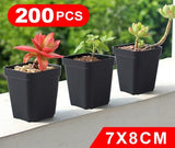 Plastic Plant Pots Nursery Seedlings Garden Plant Flower Pot Container 7x8cm