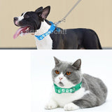 Cat Collar Pet 14 Colours Whelping ID Dog Puppy Kitten Adjustable Harness Bell