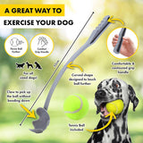 2 Sets Pet Dog Tennis Ball Launcher Chucker Thrower Long w/Ball Interactive 50cm