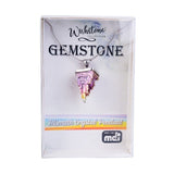 1 pc Natural Bismuth Crystal Gemstone Pendant & Silver Chain Assorted Model