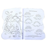 4x Kids Colouring Books Dinosaurs Princess Wheels Pets  with free Colour pencil