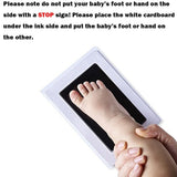 Baby Handprint Footprint Paw Print Keepsake Wood Photo Frame Kit for Newborn Pet