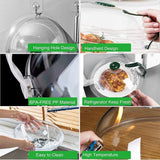 Green Microwave Food Dish Anti-Splatter Cover Guard Lid Steam Vents Plate Covers