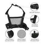 Adjustable Soft Dog Muzzle Air Mesh Training Dog Muzzles Biting Barking -Size XL