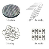 8Pcs Reflective Bird Deterrent Repellent Discs Keep Birds Pigeon Woodpecker Away