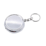 1PK Pill Container Pill Box Tablet Holder Medicine Metal Case Round