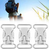 5x Metal Side Release Buckle Slider Clip Webbing Strap Paracord Bracelet Collar