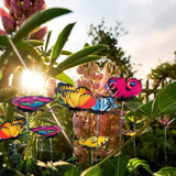 20pcs Luminous Garden Butterfly Lawn Ornaments Fairy Outdoor Yard Party Decor