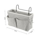 Bedside Caddy Hanging Storage Bed Holder Couch Organizer Bag Pocket - Grey