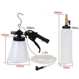 Air Brake Bleeder Clutch Vacuum Bleeding Extractor Fluid Fill Adapter Kit Set NE